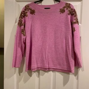 J.Crew embellished sleeve sweater